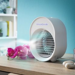 Alternative view of Mini Ultrasound Air Cooler-Humidifier with LED Koolizer InnovaGoods
